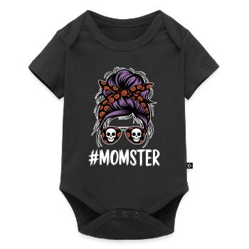 Halloween Momster Monster Mom - Baby Premium short-sleeve bodysuit - black - Front