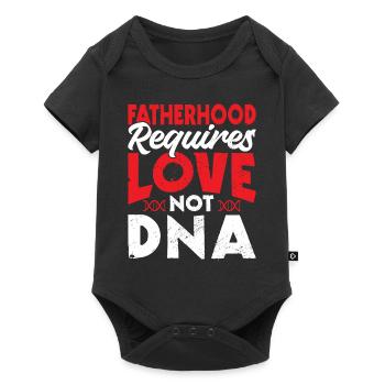 Fatherhood Requires Love, Not DNA - Adoption - Baby Premium short-sleeve bodysuit - black - Front