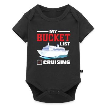 My Bucket List Cruise - Baby Premium short-sleeve bodysuit - black - Front