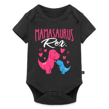 Mamasaurus Rex T-Rex Dino Mother's Day Best Mama Mam - Baby Premium short-sleeve bodysuit - black - Front