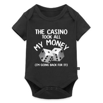 the casino took all my money Design for a casino - Baby Premium short-sleeve bodysuit - black - Front
