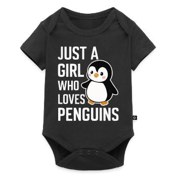Penguin Penguins Animal - Baby Premium short-sleeve bodysuit - black - Front