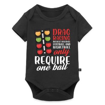 course de dragsters football ne nécessite qu’un seul ballon Design - Body à manches courtes Premium Bébé - noir - Devant