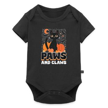 Halloween Cat Paws And Claws - Baby Premium short-sleeve bodysuit - black - Front