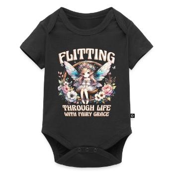 Fee Fairy Fairycore - Baby Premium short-sleeve bodysuit - black - Front
