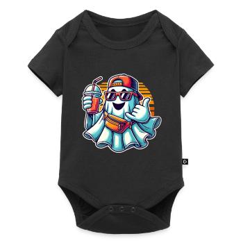 Boo-Jee Fantôme Drôle Fantôme à la mode - Body à manches courtes Premium Bébé - noir - Devant