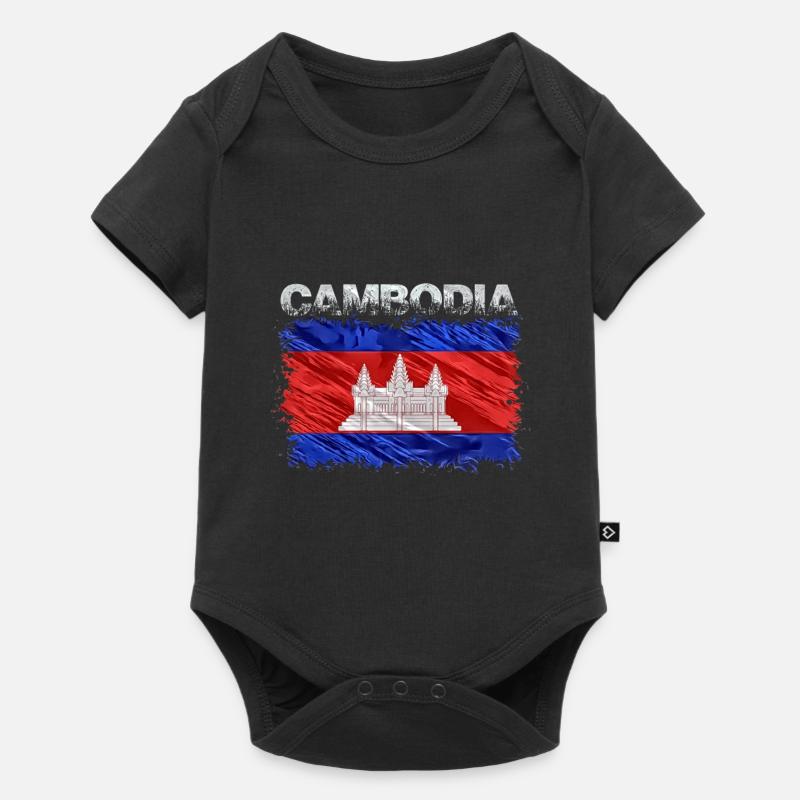 Cambodge - Body à manches courtes Premium Bébé - noir