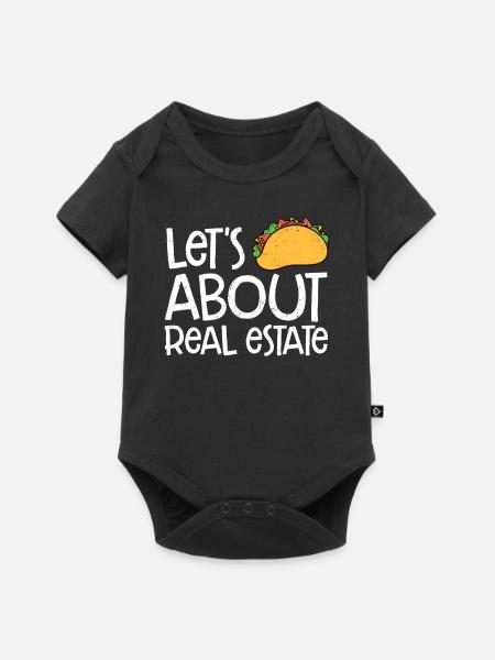 Immobilienmakler - Baby Premium Kurzarmbody - Schwarz
