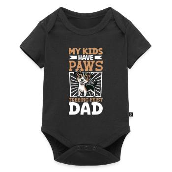 Mountain Feist Papa - Baby Premium Kurzarmbody - Schwarz - Vorne