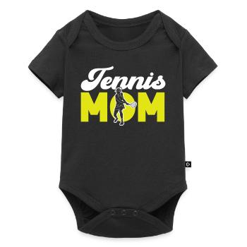 Funny Tennis Player Racket Mom - Baby Premium short-sleeve bodysuit - black - Front