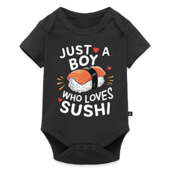 Sushi Cuisine Japonaise Maki Sushi Kawaii - Body à manches courtes Premium Bébé - noir - Devant