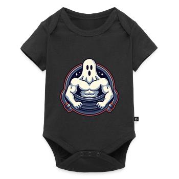 Bodybuilding Ghost Funny Gym Ghost - Baby Premium short-sleeve bodysuit - black - Front