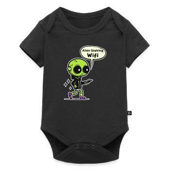 Alien Enlèvement Alien Recherche Wifi - Body à manches courtes Premium Bébé - noir - Devant