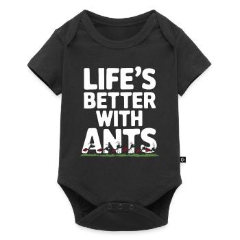 Ant Farm Enthusiast Ant Keeping Ant Colony Builder - Baby Premium Kurzarmbody - Schwarz - Vorne