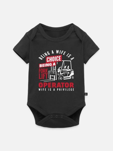 Gabelstaplerfahrer Wahl Privileg Design - Baby Premium Kurzarmbody - Schwarz