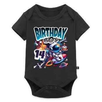 Astronaut 14th Birthday Space - Baby Premium short-sleeve bodysuit - black - Front