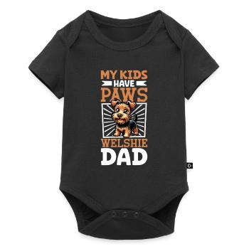 Welsh Terrier Dad - Baby Premium short-sleeve bodysuit - black - Front