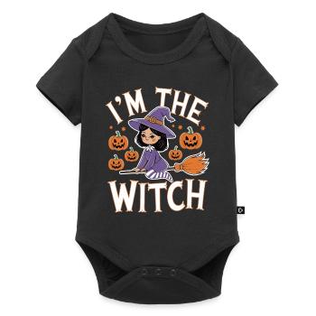 Sorcière d’Halloween Je suis la sorcière Halloween - Body à manches courtes Premium Bébé - noir - Devant