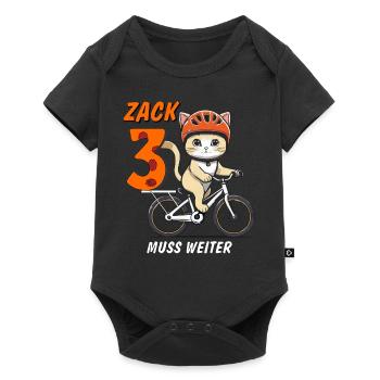 LA MOTO DE CHAT DOIT CONTINUER ZACK TROIS - Body à manches courtes Premium Bébé - noir - Devant