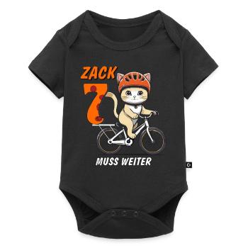 LE VÉLO DE CHAT DOIT CONTINUER À S’ASSEOIR ZACK SIEBEN - Body à manches courtes Premium Bébé - noir - Devant