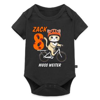 LA MOTO DE CHAT DOIT CONTINUER ZACK EIGHT - Body à manches courtes Premium Bébé - noir - Devant