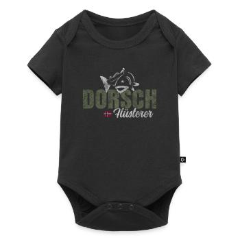 Dorsch Angeln Norwegen - Baby Premium Kurzarmbody - Schwarz - Vorne