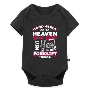 Good Girls Go To Heaven Bad Girls Drive Forklift - Baby Premium short-sleeve bodysuit - black - Front