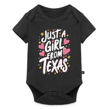 État du Texas Texans Texas - Body à manches courtes Premium Bébé - noir - Devant