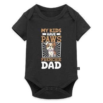 French Bulldog Dad - Baby Premium short-sleeve bodysuit - black - Front