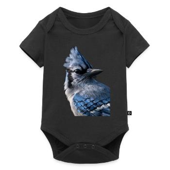 Blue jay - Baby Premium short-sleeve bodysuit - black - Front