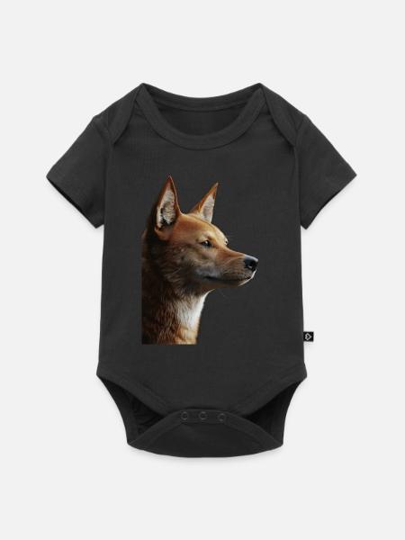 Dingo - Baby Premium Kurzarmbody - Schwarz