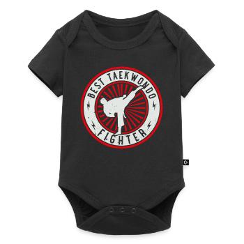Best Taekwondo Fighter - Taekwondo Martial Arts - Baby Premium short-sleeve bodysuit - black - Front