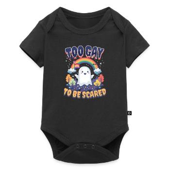 Halloween gay : Trop gay pour avoir peur - Body à manches courtes Premium Bébé - noir - Devant
