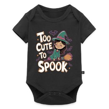 Too cute to scare Halloween - Baby Premium short-sleeve bodysuit - black - Front