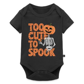 Too cute to scare Halloween - Baby Premium short-sleeve bodysuit - black - Front