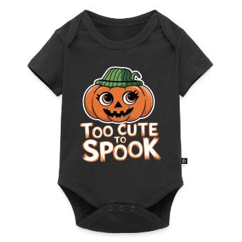 Too cute to scare Halloween - Baby Premium short-sleeve bodysuit - black - Front