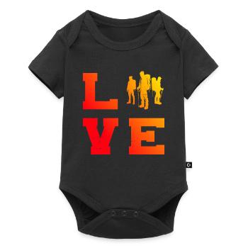 Escalade Femmes Grimpeurs Bloc Hommes - Body à manches courtes Premium Bébé - noir - Devant