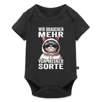 Wir brauchen mehr von meiner Sorte - Baby Premium Kurzarmbody - Schwarz - Vorne