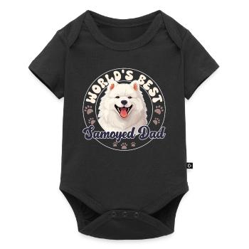 Samoyède Groovy Samoyède - Body à manches courtes Premium Bébé - noir - Devant