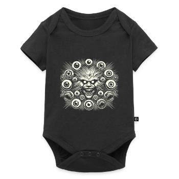 Dark Monster Eyes Creepy Halloween Design - Baby Premium short-sleeve bodysuit - black - Front