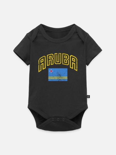 Aruba - Baby Premium Kurzarmbody - Schwarz