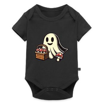 unheMushroom Picker Ghost Ghostly Mushroom Lover - Baby Premium short-sleeve bodysuit - black - Front
