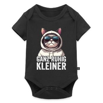 Calme-toi, petit dicton drôle - Body à manches courtes Premium Bébé - noir - Devant