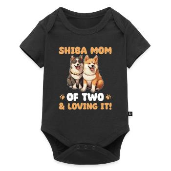 Shiba Inu Shiba Mom of two - Baby Premium short-sleeve bodysuit - black - Front