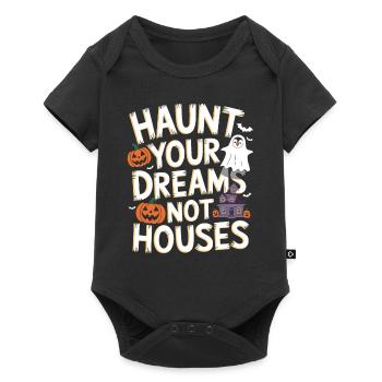 Penguin Halloween: Haunting Your Dreams Not Houses - Baby Premium short-sleeve bodysuit - black - Front