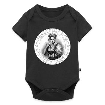 WOMAN POWERFUL AND ALWAYS READY - Baby Premium short-sleeve bodysuit - black - Front