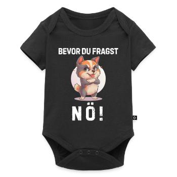 Irony Tshirt Funny Funny Humor Sarcasm Laughter - Baby Premium short-sleeve bodysuit - black - Front
