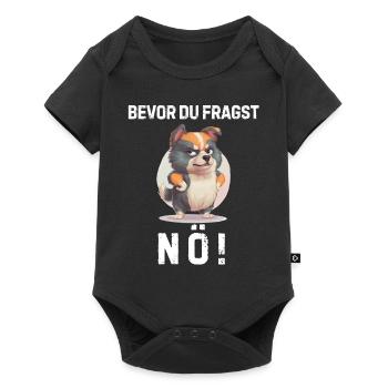 Irony Tshirt Funny Funny Humor Sarcasm Laughter - Baby Premium short-sleeve bodysuit - black - Front