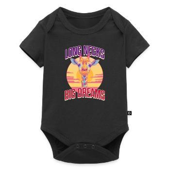 Giraffe Long Necks, Big Dreams - Baby Premium short-sleeve bodysuit - black - Front