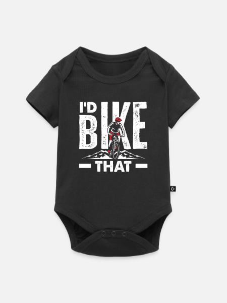 Ich Würde Das Radeln - Baby Premium Kurzarmbody - Schwarz